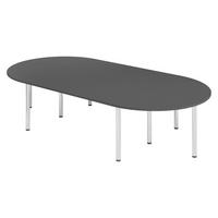 KONFERENZTISCH-SETS Serie-K 160/320/74 cm in Graphitfarben - Graphitfarben, Holzwerkstoff (160/320/74cm) - bümö