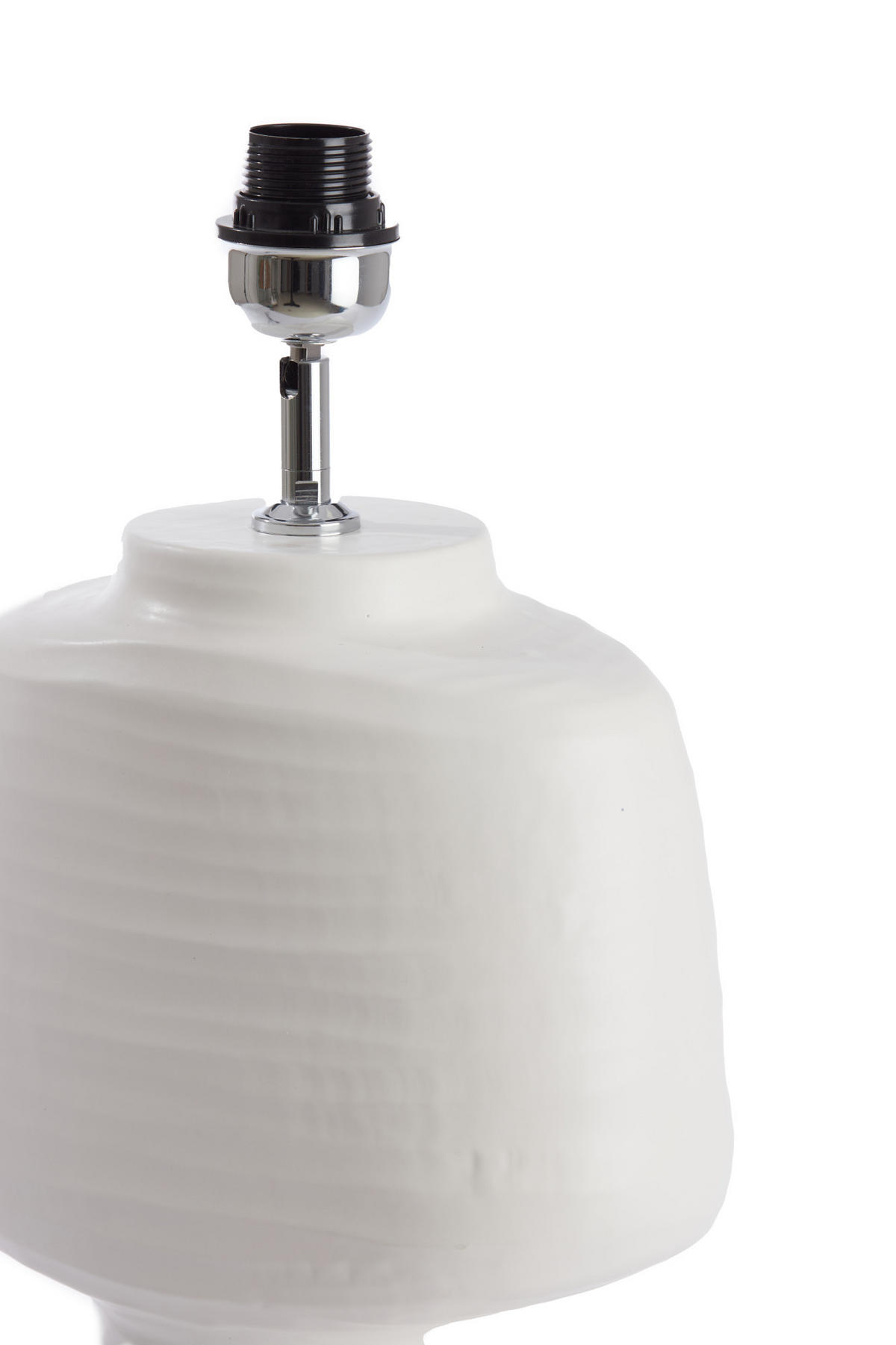 LAMPENFUSS Gandoro Weiß Ø29,5/49 cm - Weiß, Keramik (29.5/18.5/49cm) - Light & Living