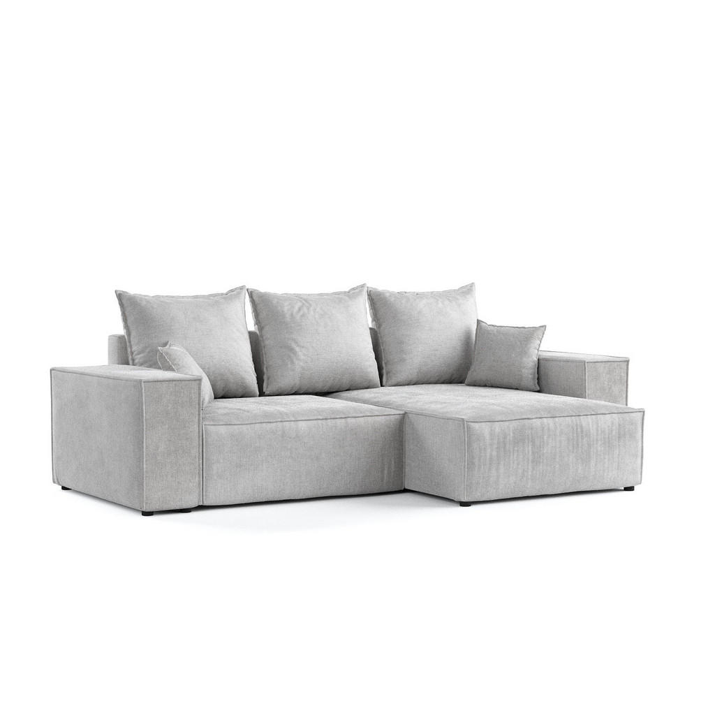 AltaBeds ROHOVÁ SEDAČKA SENSO, textil, Světle šedá