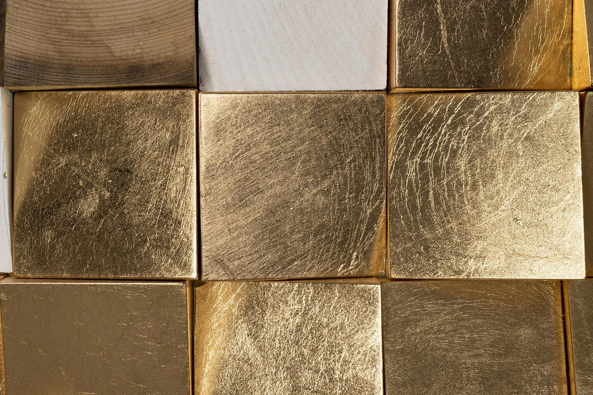 HOLZBILD Grau 75/75 cm - Braun/Grau, Holz (7/75cm) - KUNSTLOFT