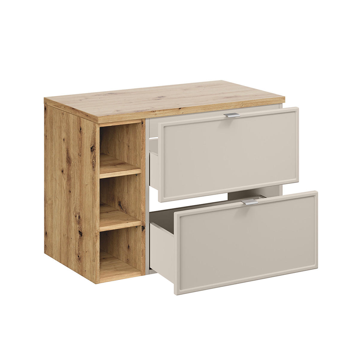 SKŘÍŇKA POD UMYVADLO 80.6cm Alba Kašmír - béžová, kompozitní dřevo (80.6/59/48cm) - Petits-meubles