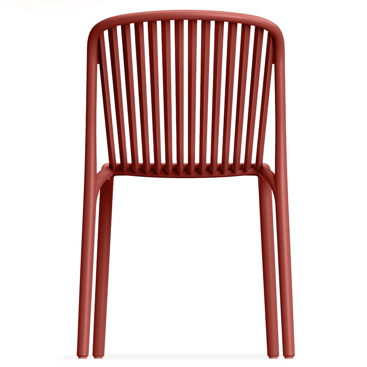 GARTENSTUHL FICCARI 4-er Set, Rot - Rot, Kunststoff (52/82.5/53cm) - KONSIMO®