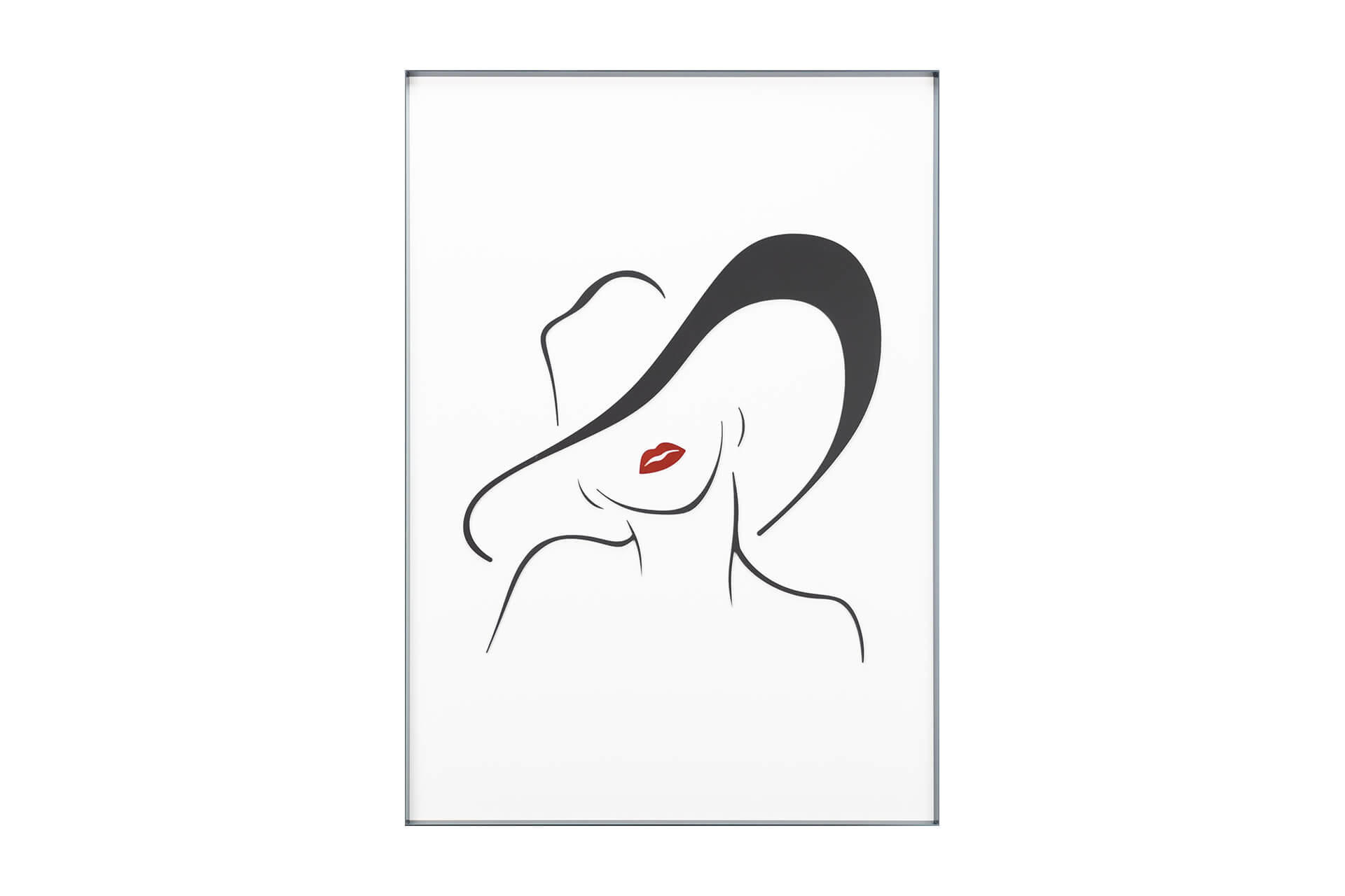 Kunstloft Wandbild Schwarz, Weiß 1.97x70 cm