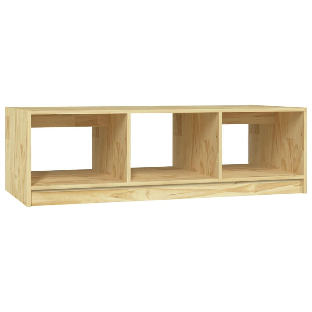 COUCHTISCH 110x50x34 cm Massivholz Kiefer - Braun, Holz (110/50/34cm) - furnicato