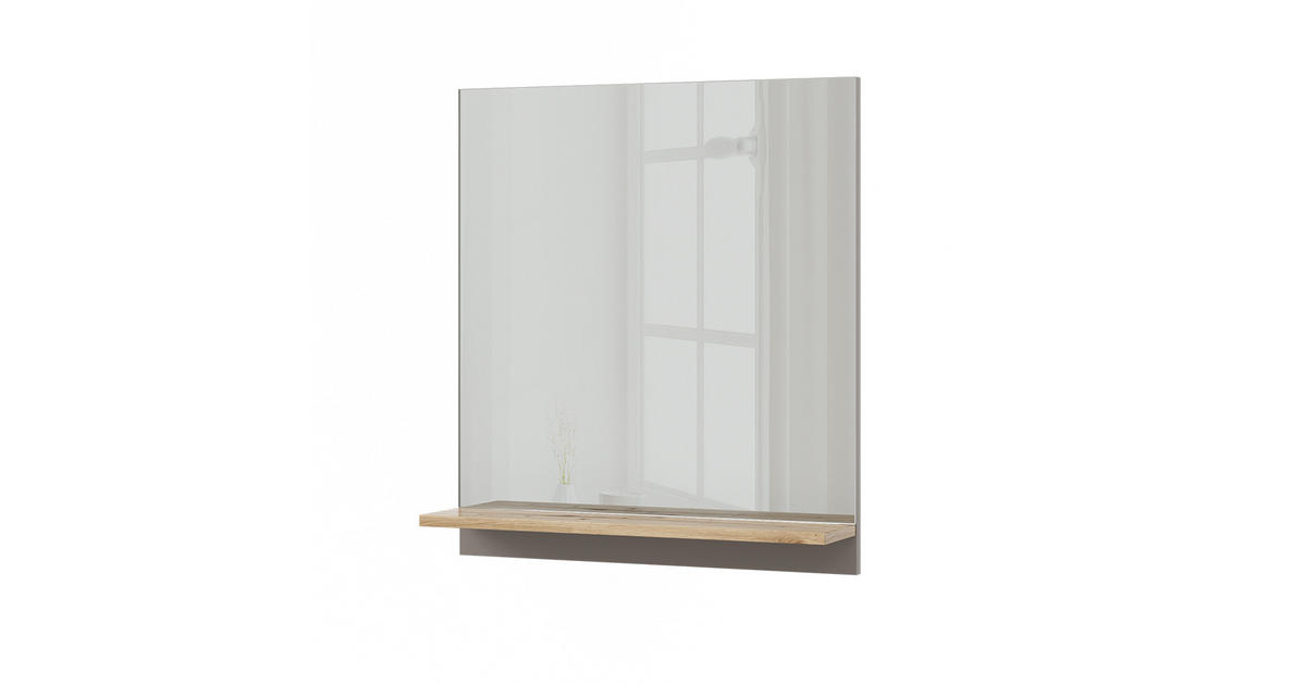 Vicco KÚPEĽŇOVÉ ZRKADLO Marelle Greige 60 x 67 cm s policou Kúp online ...