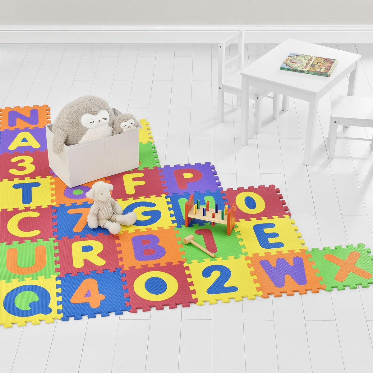 KINDER PUZZLEMATTE Kim (36 Teile) - Multicolor, Kunststoff (189/1/189cm) - Juskys