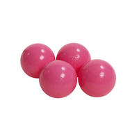 BÄLLE für Bällebad, Kinder Spielbälle, Plastikbälle 50 pcs.: Hellrosa - Rosa, Textil (7/7/7cm) - MeowBaby