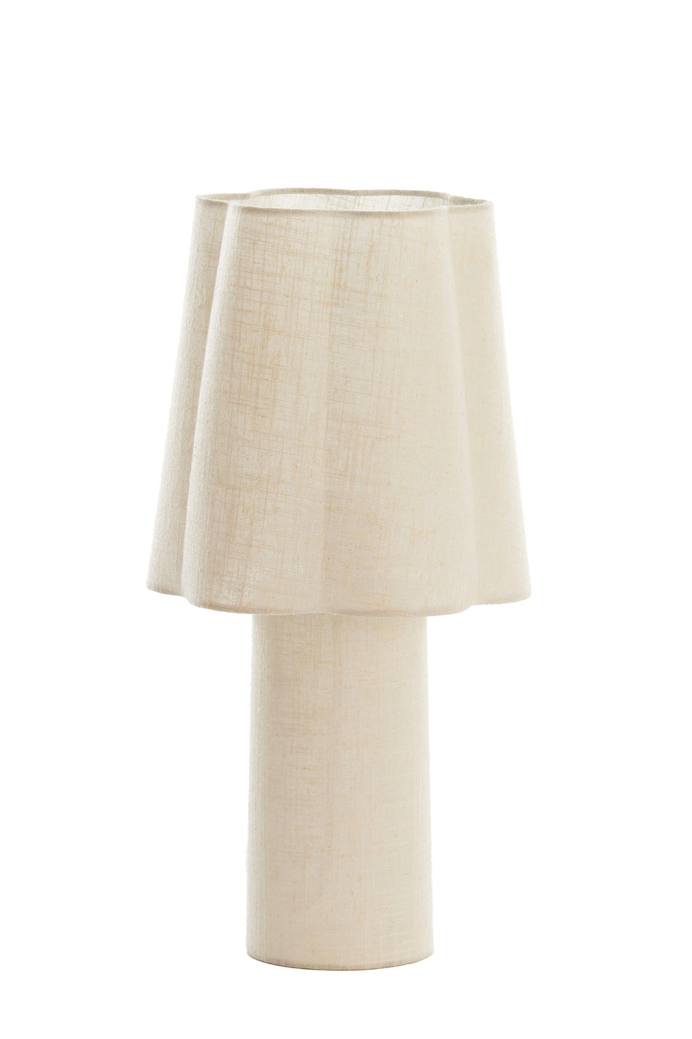 TISCHLAMPE Musaby Braun Ø25/50 cm - Braun, Textil (25/25/48.5cm) - Light & Living