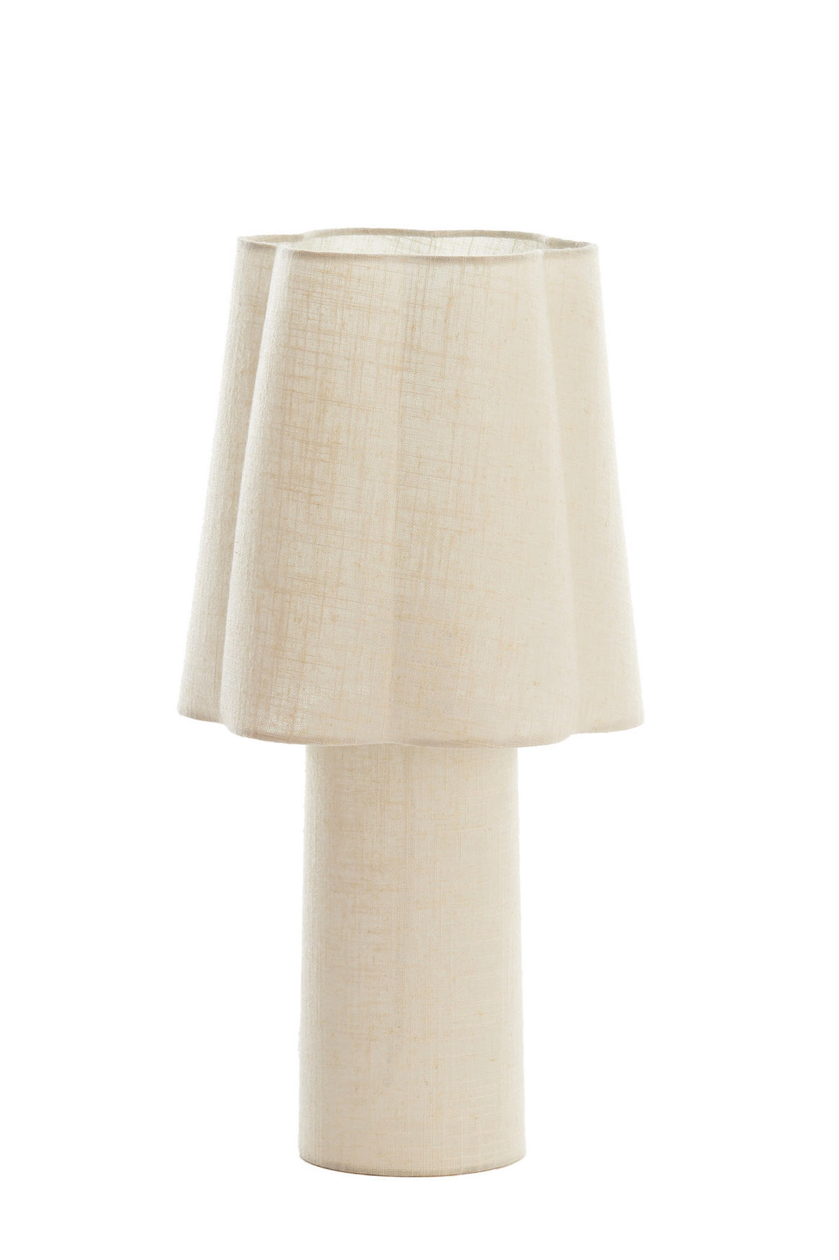 TISCHLAMPE Musaby Braun Ø25/50 cm - Braun, Textil (25/25/48.5cm) - Light & Living