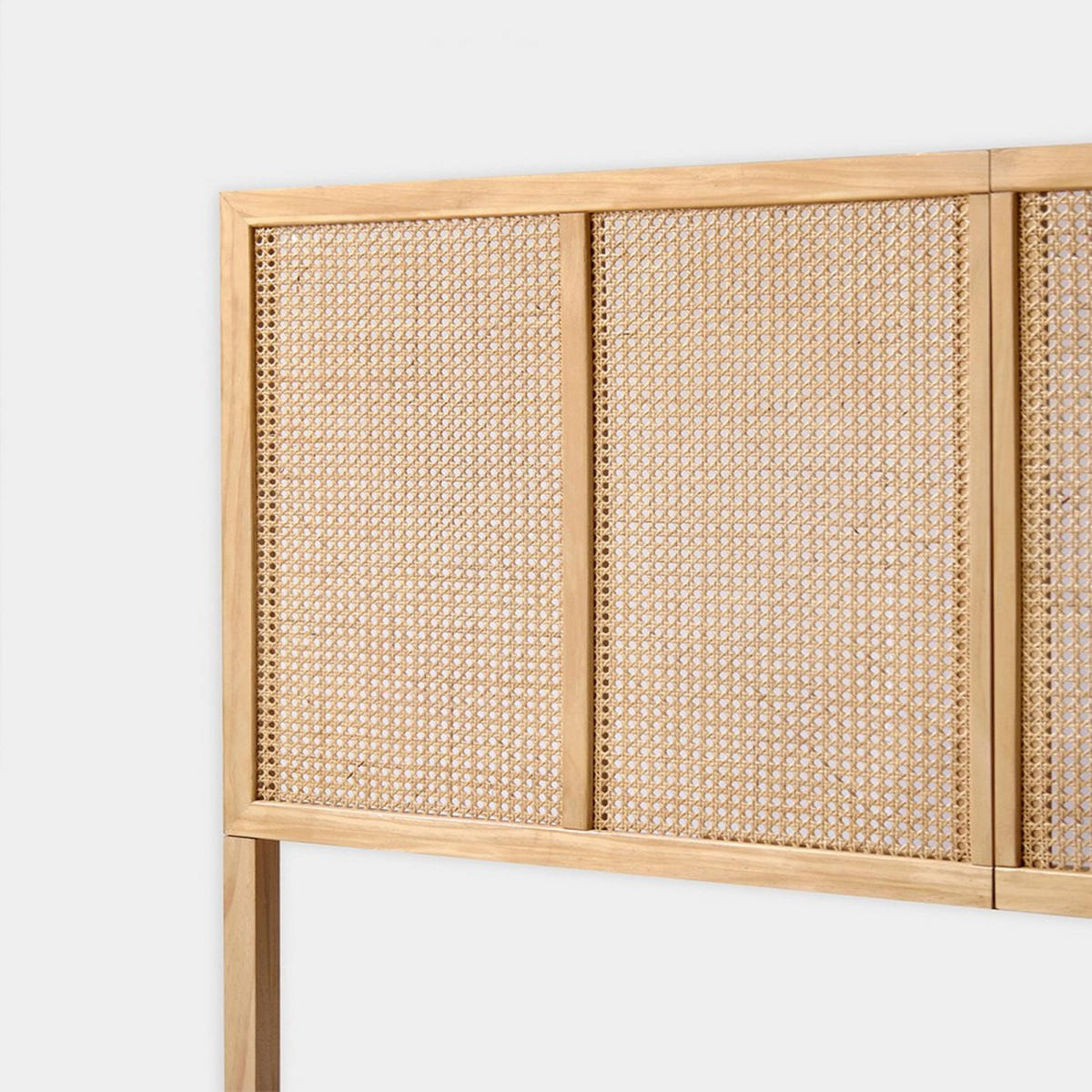 KOPFTEIL DOPPELTES Katri Natürlich 164 cm x 108 cm - Naturfarben, Holz (164/3cm) - Klast Home