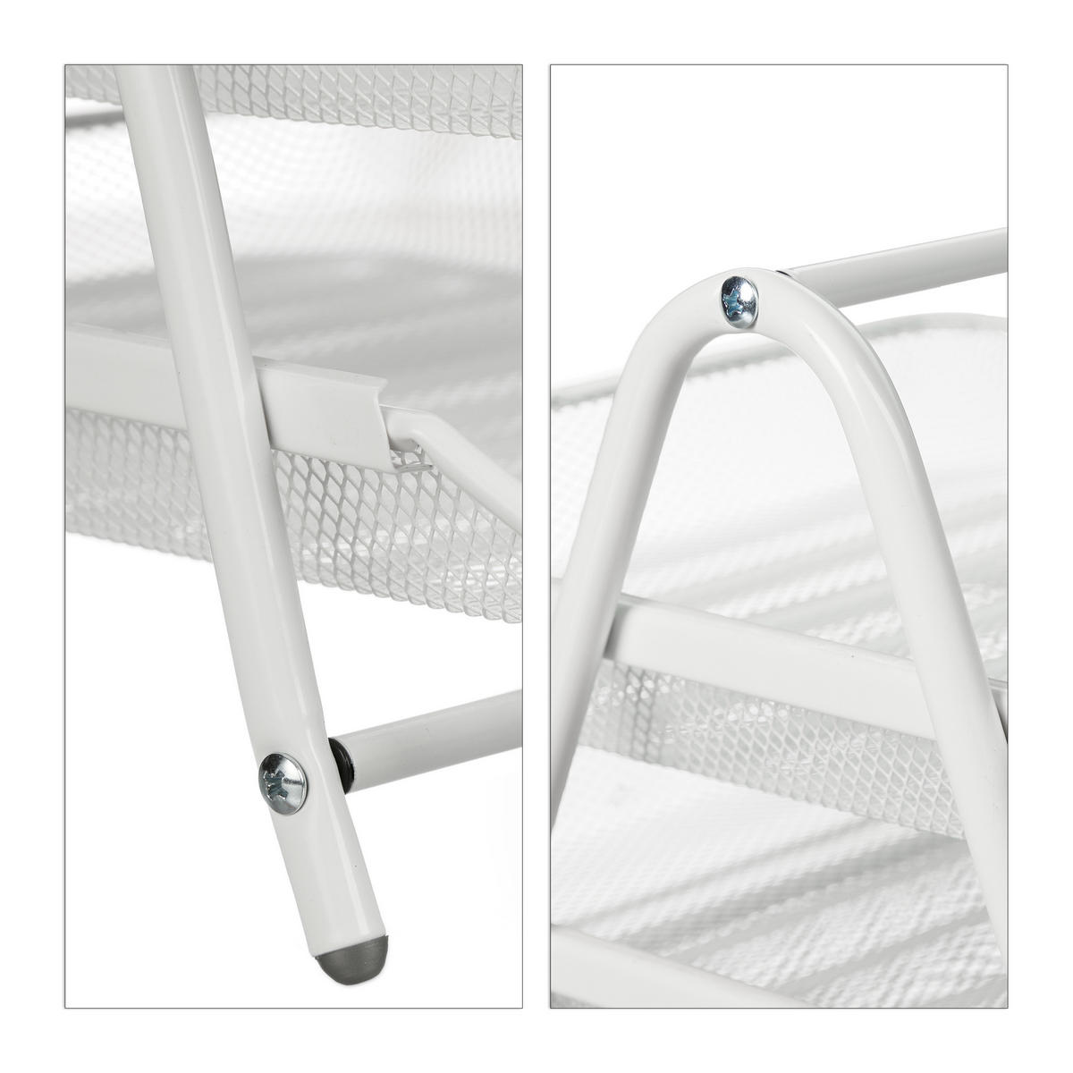 UKLADANIE dokumentov - biela, kov (29.5/26.5/35.5cm) - Relaxdays