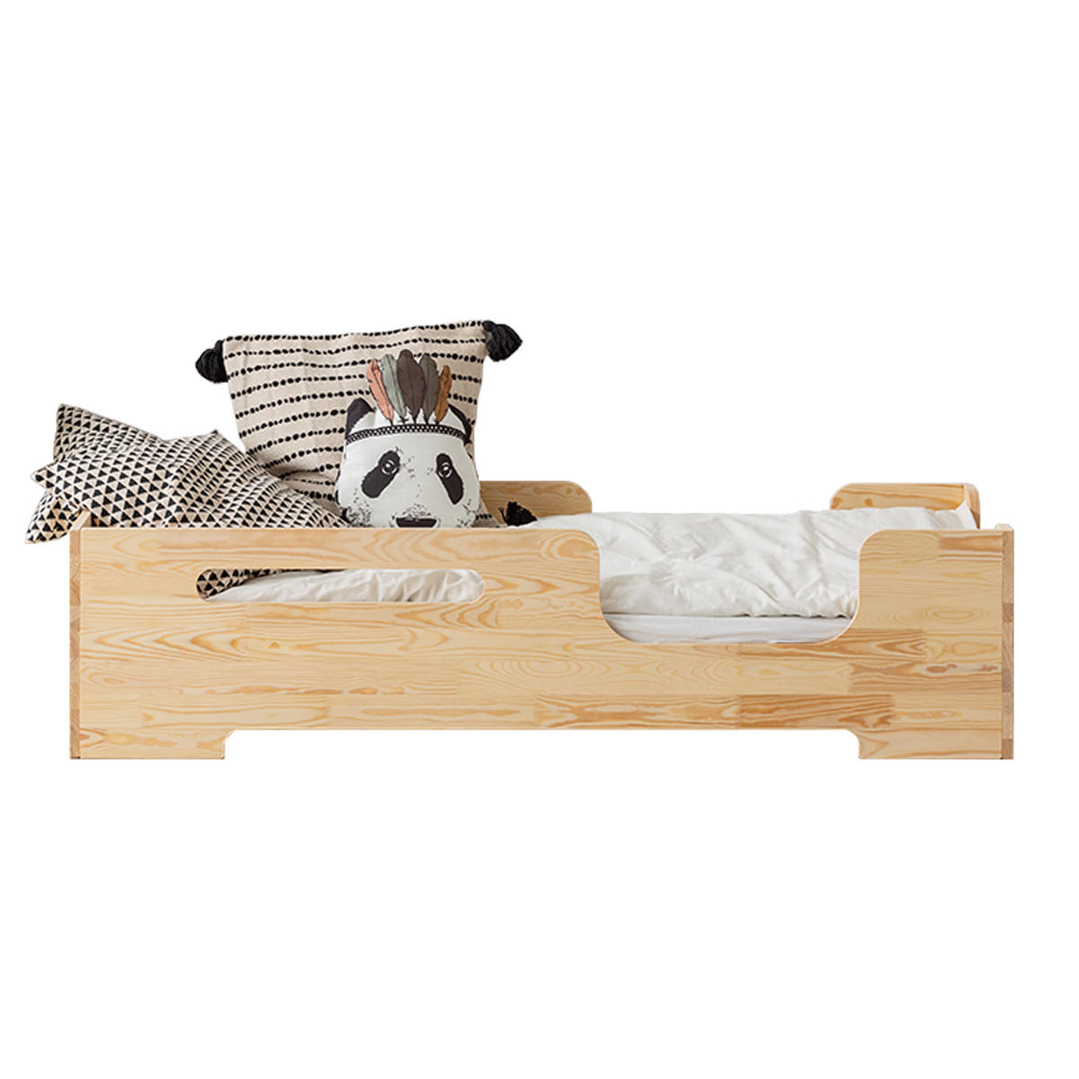 POSTEL 90/200 Lilian Přírodní dřevo - hnědá, dřevo (90/200cm) - Petits-meubles