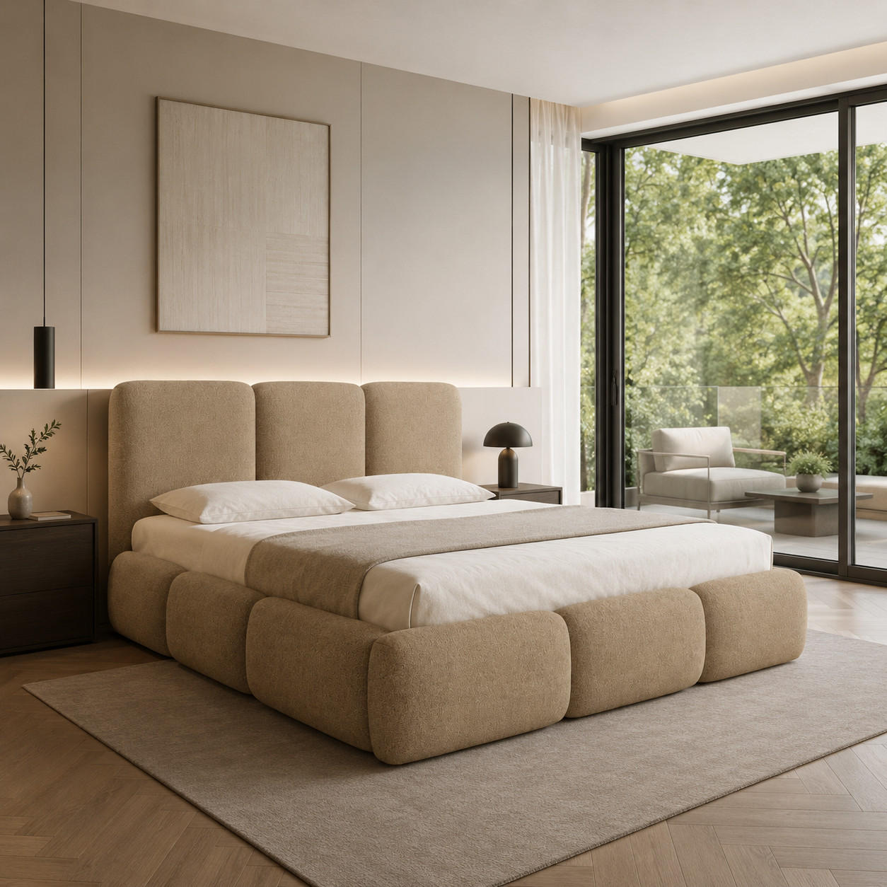 Furnistar Polsterbett Cappuccino 120x200 cm