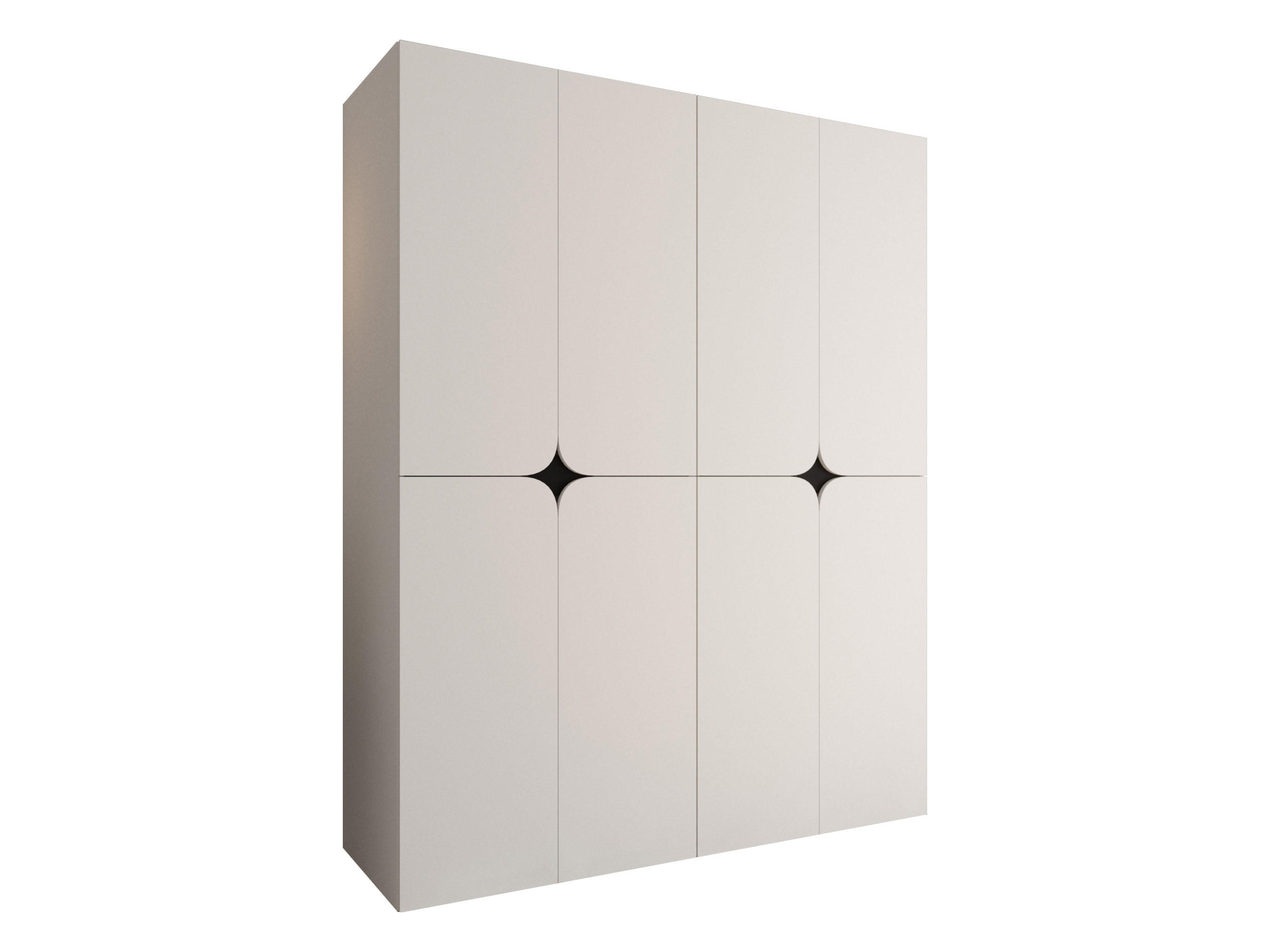 DREHTÜRENSCHRANK Espresso 180 cm - Schwarz/Weiß, Holzwerkstoff/Kunststoff (180/203/50cm) - MIRJAN24