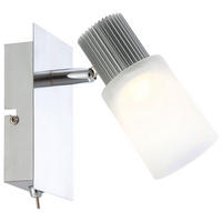 LED WANDLEUCHTE Nickel Alabaster - Silberfarben, Metall (8/13/15.5cm) - Globo Lighting