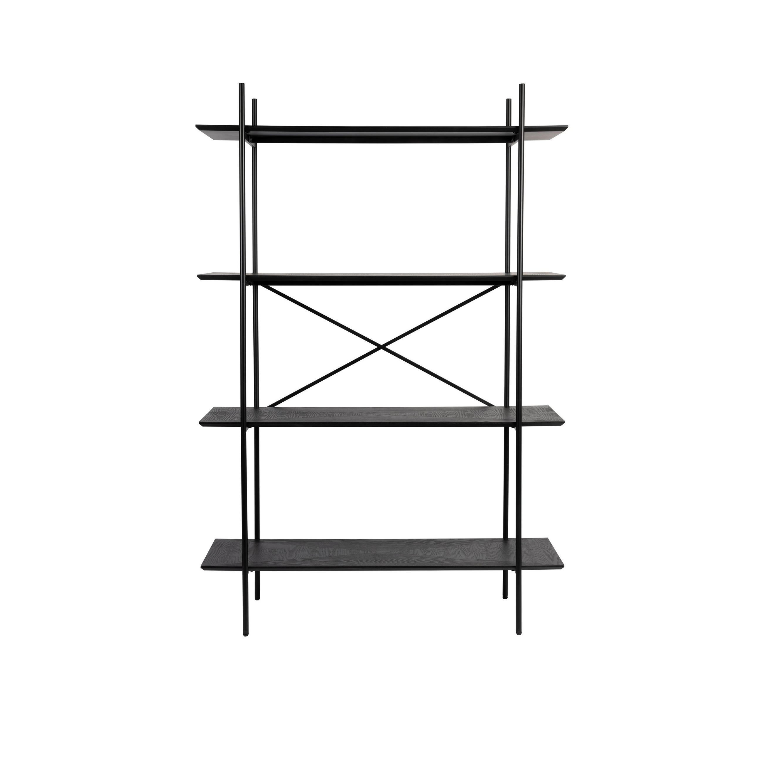 Housecraft Living Standregal Schwarz 120x180x40 cm