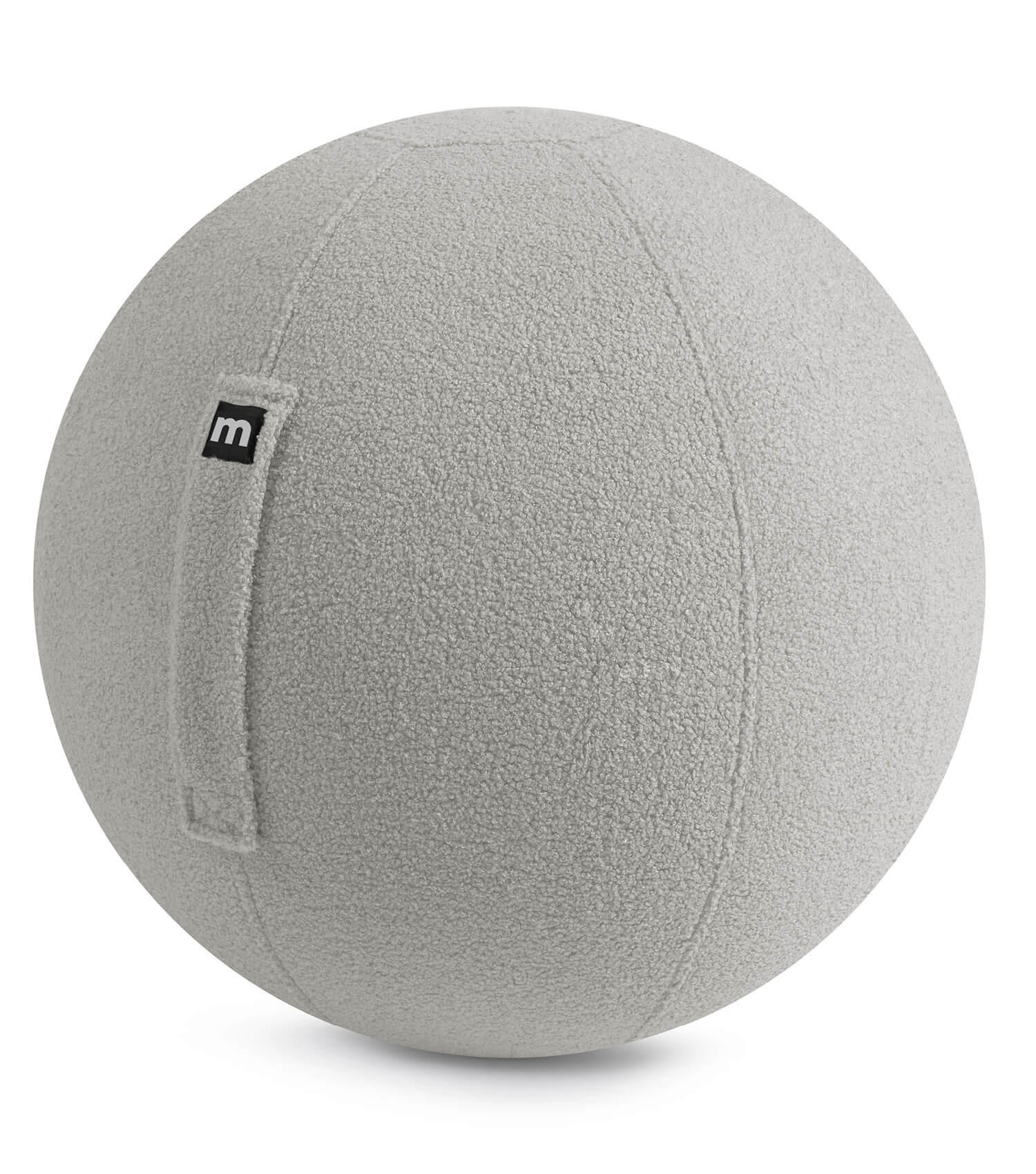 SITZBALL Der Runde - Grau, Textil (65/65/65cm) - Mokebo