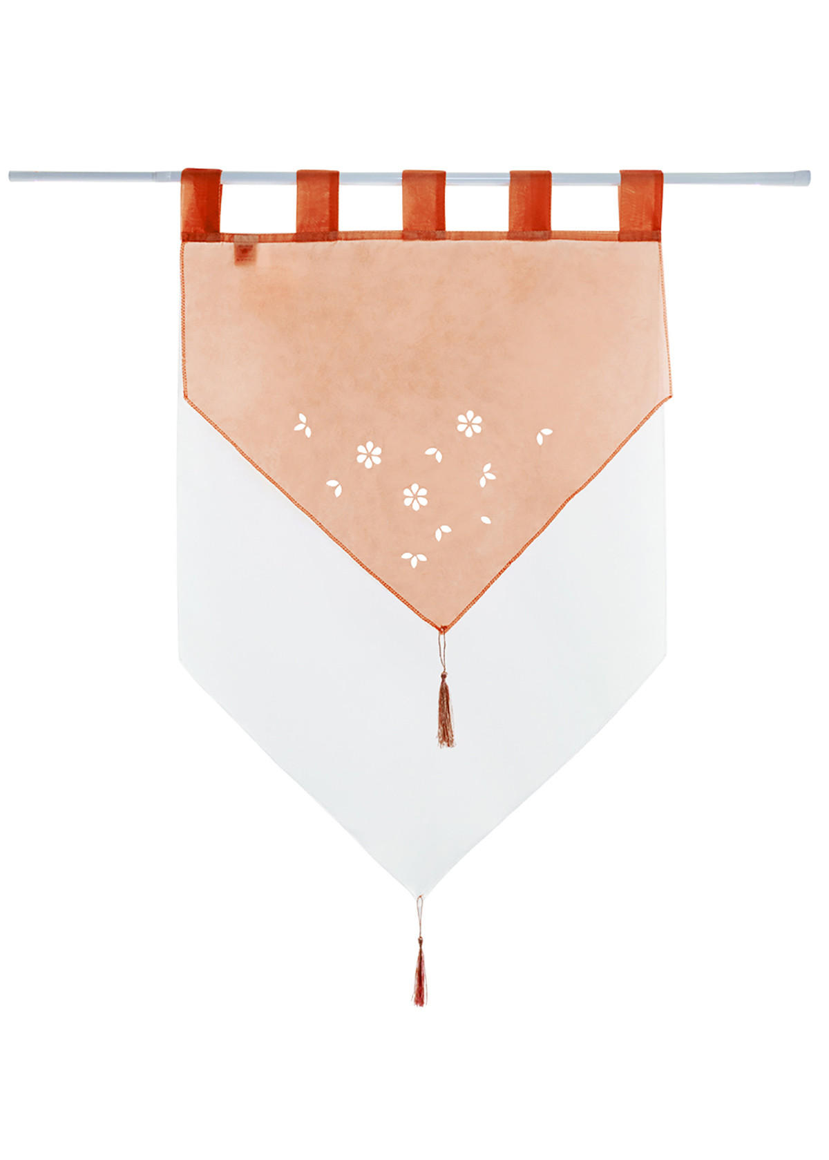 SCHEIBENGARDINE GERA 90x60 cm Terrakotta - Terra cotta, Textil (60/90cm) - Gardinenbox