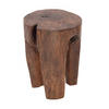 HOCKER LOG 41x29x29 cm, Massivholz dunkelbraun - Braun, Holz (29/41/29cm) - DESIGN DELIGHTS