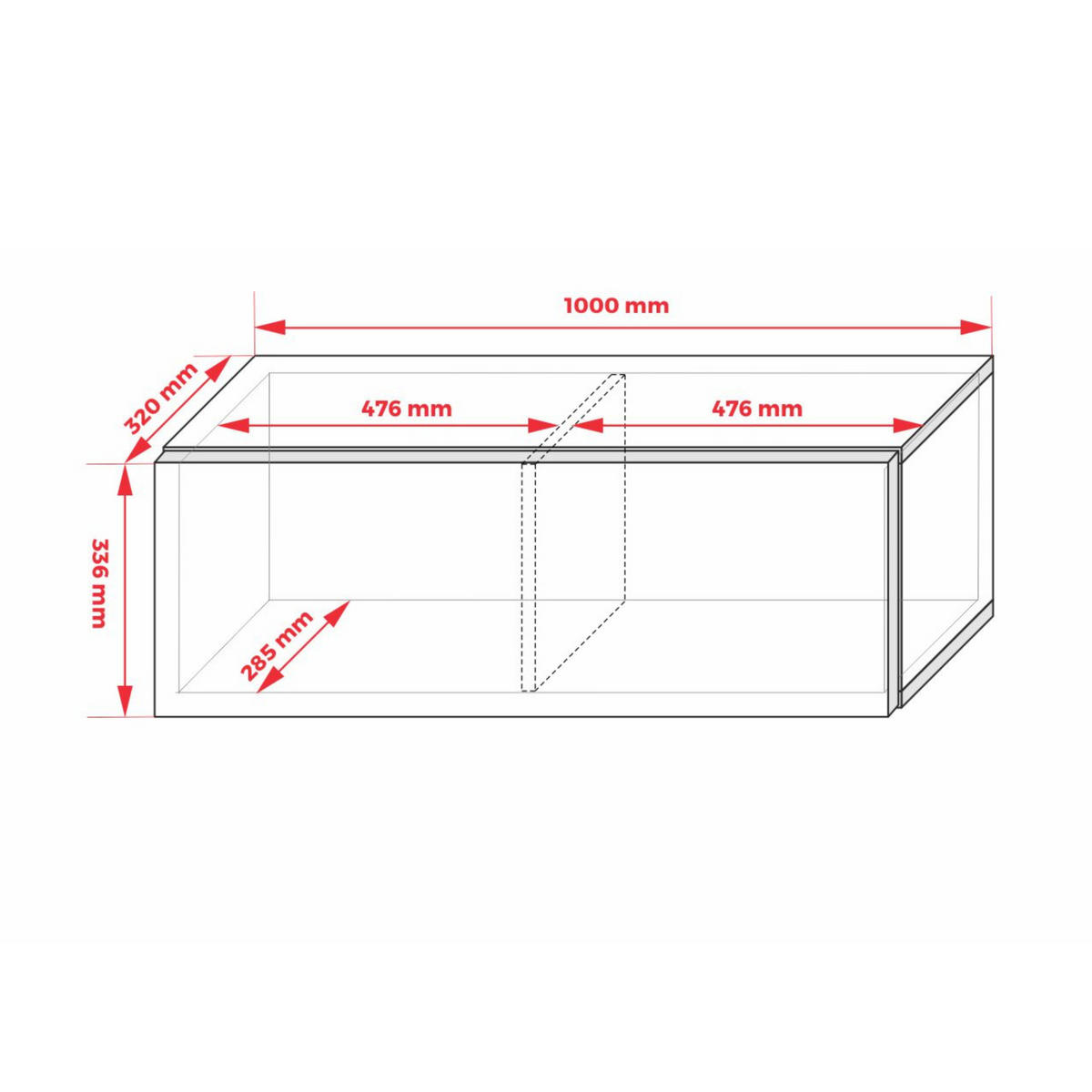 TV-SCHRANK Ziegelrot, 100 x 34 x 32 cm - Rot, Holzwerkstoff (100/34/32cm) - 3XE LIVING