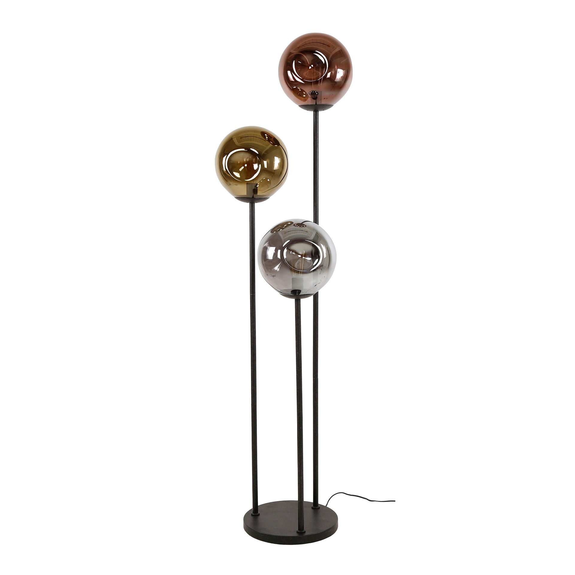 TISCHLEUCHTE Stellar Schwarz 32/32/164 cm - Schwarz, Glas (32/32/164cm) - Hoyz Collection