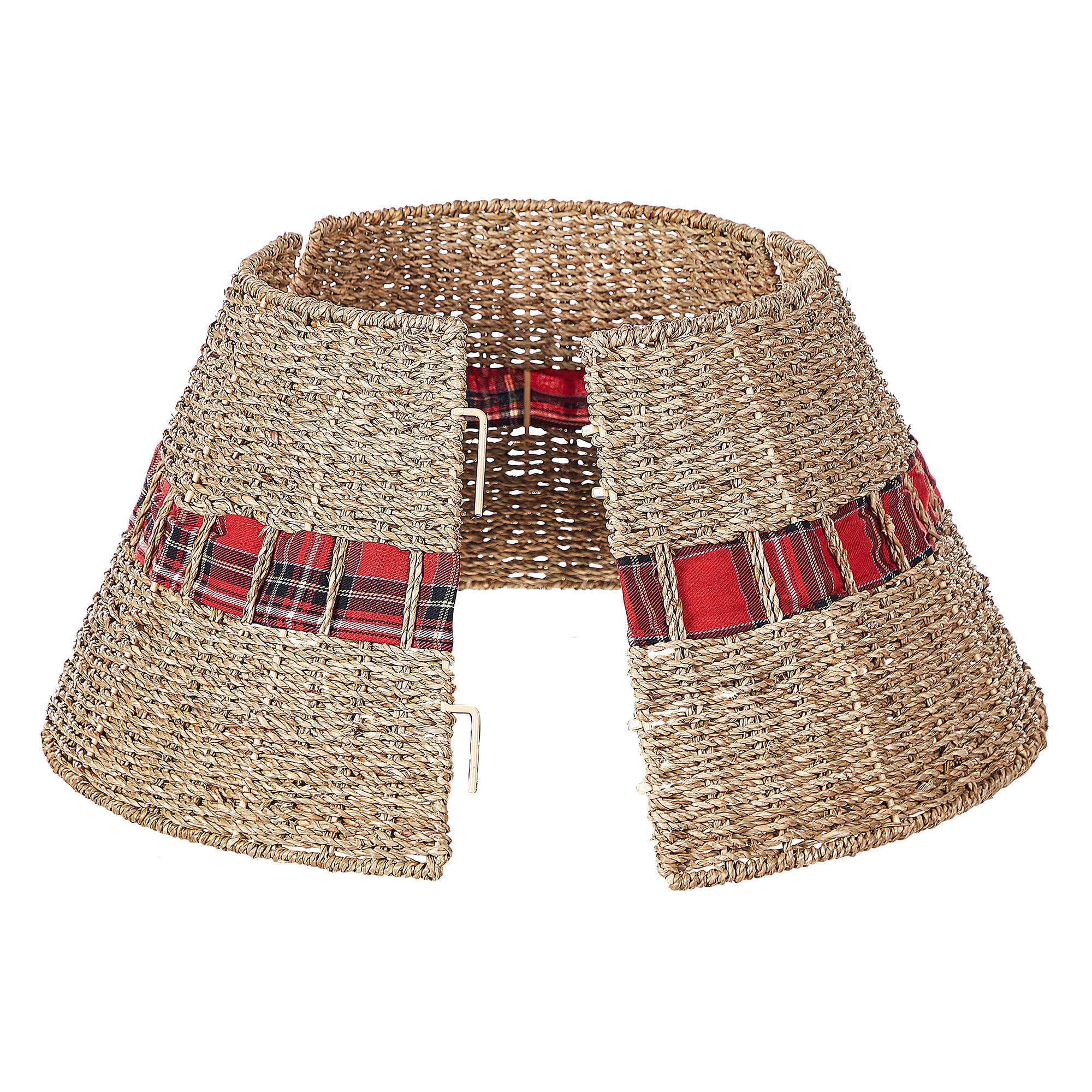 WEIHNACHTSBAUMKRAGEN 27 cm Naturfarben Marche - Naturfarben, Naturmaterialen (27cm) - Beliani