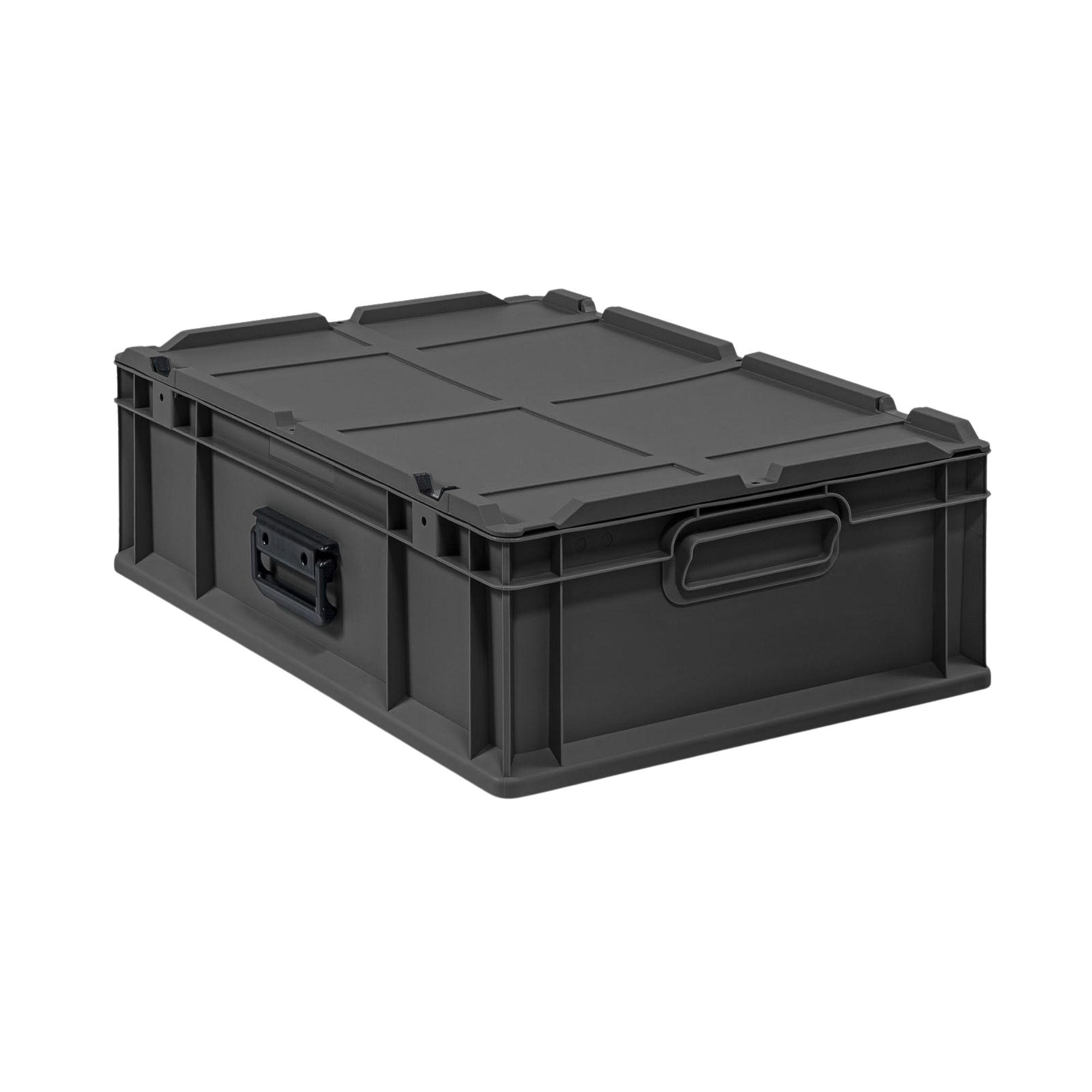 EUROBOX NextGen Portable, HxBxT 18,5x40x60cm, 34 Liter, Schwarz - Schwarz, Kunststoff (40/18.5/60cm) - PROREGAL