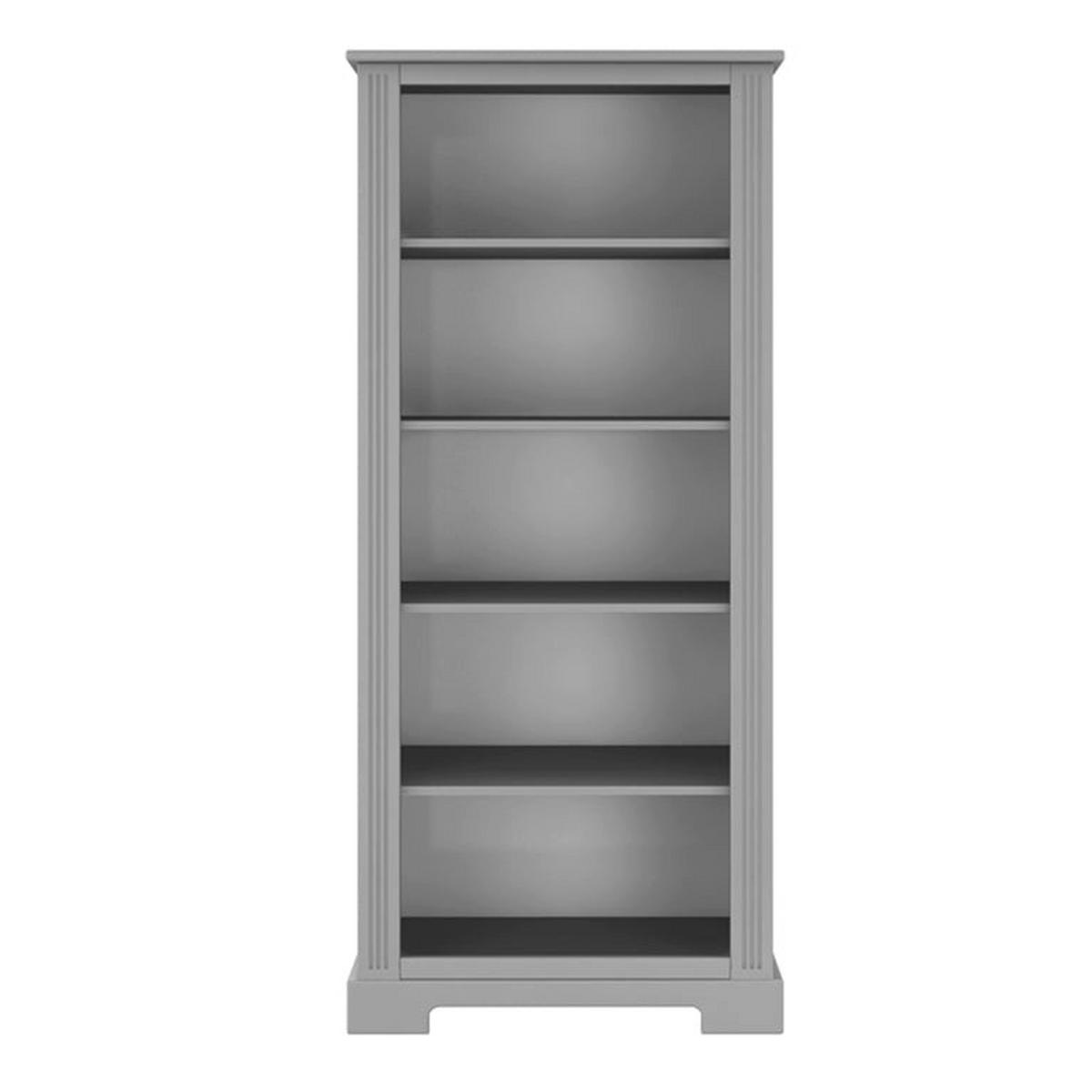 KNJIŽNI REGAL Siva - siva, leseni material (80/180/44cm) - Petits-meubles