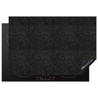 HERDABDECKPLATTE Granit - Schwarz - Grau Induktionsmatte 77x51 cm - Anthrazit, Kunststoff (77/51/0.2cm) - MuchoWow