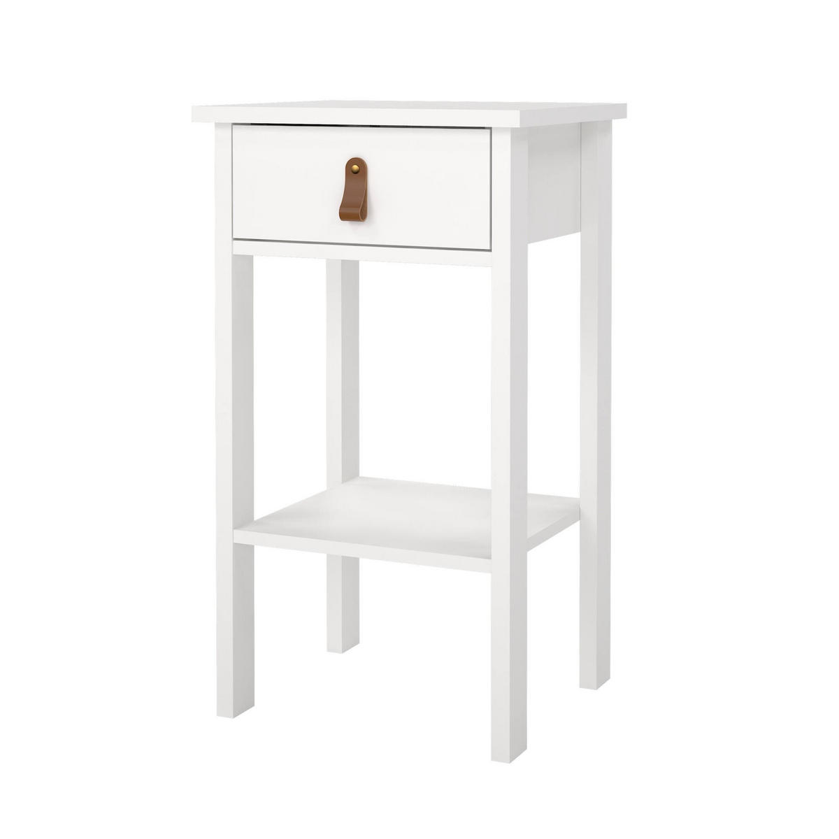NACHTTISCH Weiß 34.2/40/70.1 cm - Weiß, Holzwerkstoff (40/70.1/34.2cm) - DMORA