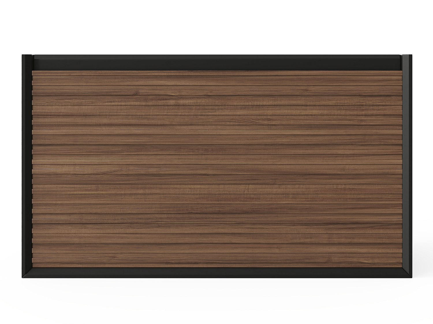 WASCHBECKENUNTERSCHRANK - 80 cm x 45.8 cm - Holz, Platte - Schwarz, Naturfarben Dunkel - BANIVA - Schwarz/Naturfarben, Holz (80/45/45.8cm) - Vente-Unique