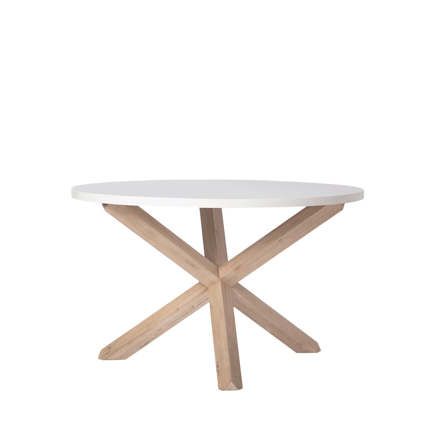 ESSTISCH Isak Weiß 120 cm x 76,5 cm - Weiß, Holzwerkstoff (120/120/76cm)