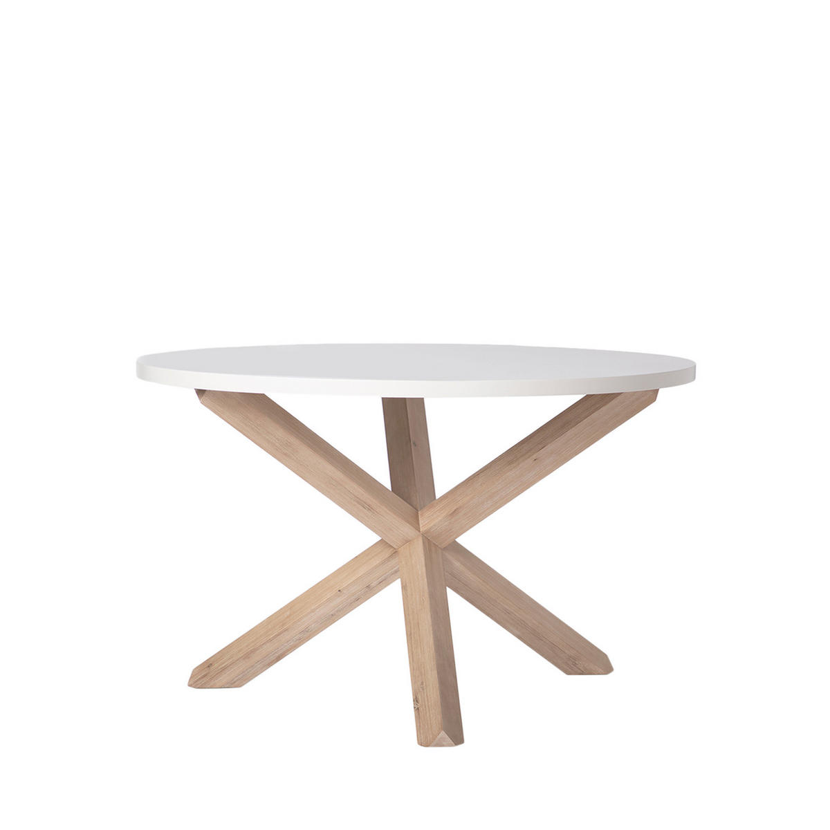 ESSTISCH Isak Weiß 120 cm x 76,5 cm - Weiß, Holzwerkstoff (120/120/76cm)