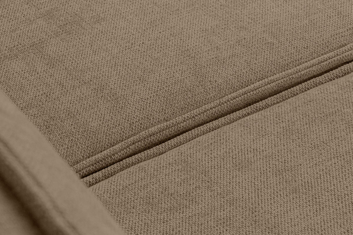 3-SITZER-SOFA NAPI II mit Schlaffunktion, hellbraun - Hellbraun, Textil (244/89/101cm) - KONSIMO®