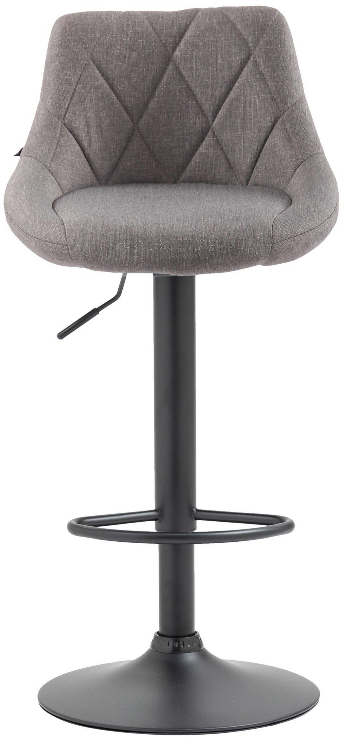 BARHOCKER Lazio Stoff 83-104x46x49 cm Grau - Grau, Textil (46/83/49cm) - furnicato