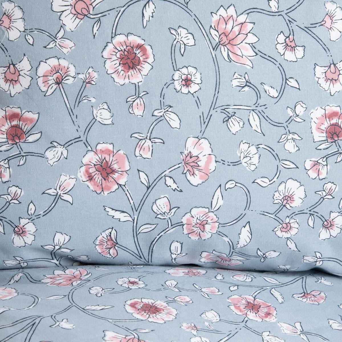 BETTWÄSCHE Julia Baumwolle 220/200 cm - Blau, Textil (220/200cm) - Homla