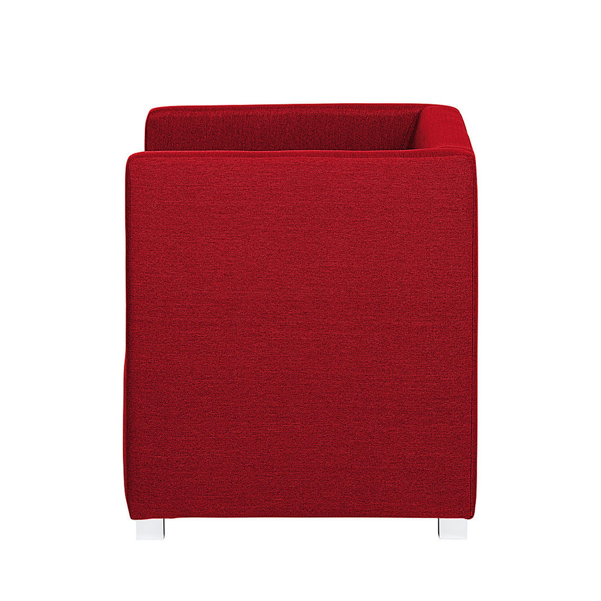 COCKTAILSESSEL - Silberfarben/Rot, Kunststoff/Textil (63/71/64cm) - home24