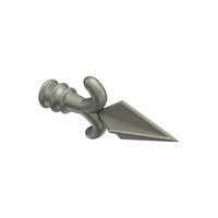ENDSTÜCKE FÜR GARDINENSTANGEN 16 mm Ø, Matteo Chrom matt, Packung 2 Stück - Chromfarben/Nickelfarben, Metall (11/5.3/5.3cm) - INTERDECO