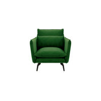 SESSEL Layla-Velluto 10 - Grün, Holz/Textil (105/95/98cm)