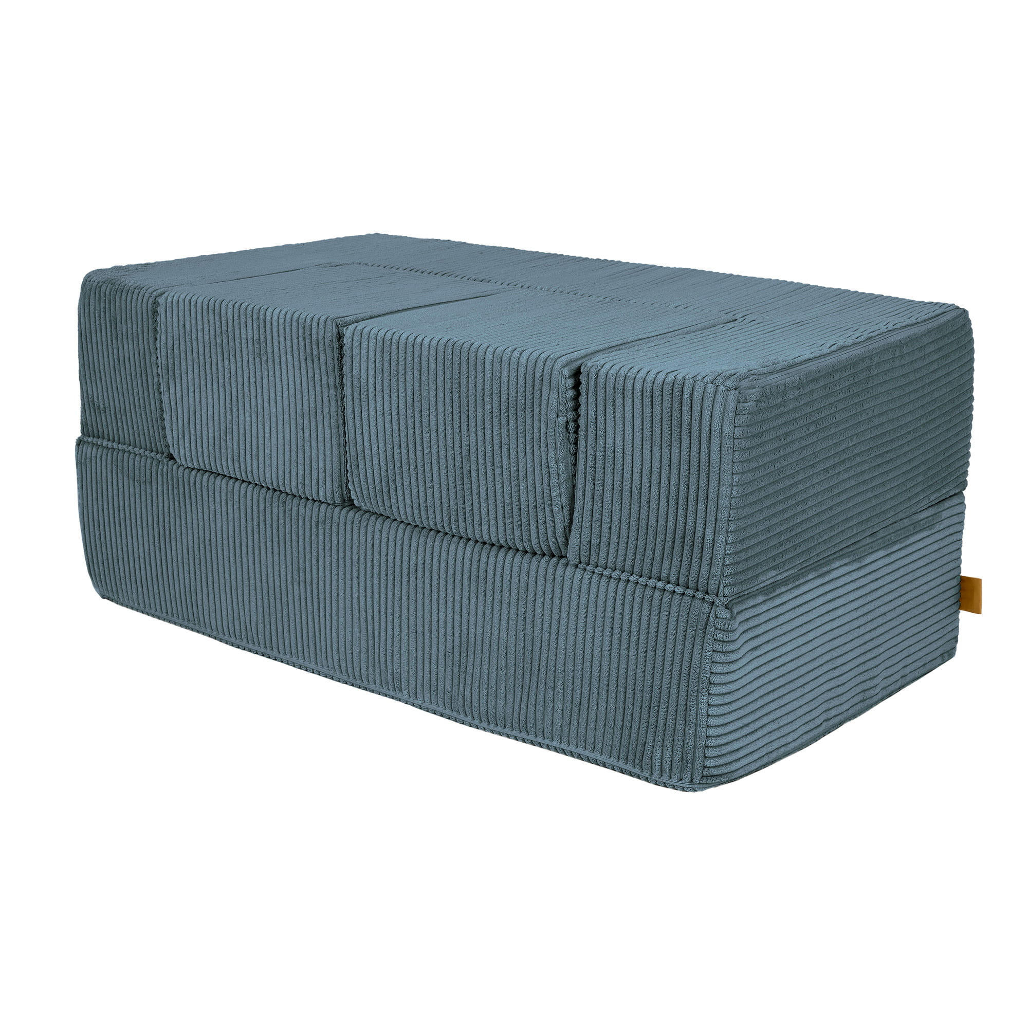 KINDERSOFA, Aesthetic, Cube, Türkis - Türkis, Textil (96/40/50cm) - MeowBaby