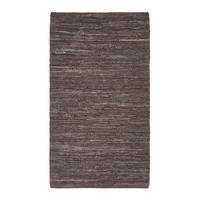 LEDERTEPPICH Denver gewebt 150/240 cm - Braun, Leder (150/240cm) - Homescapes
