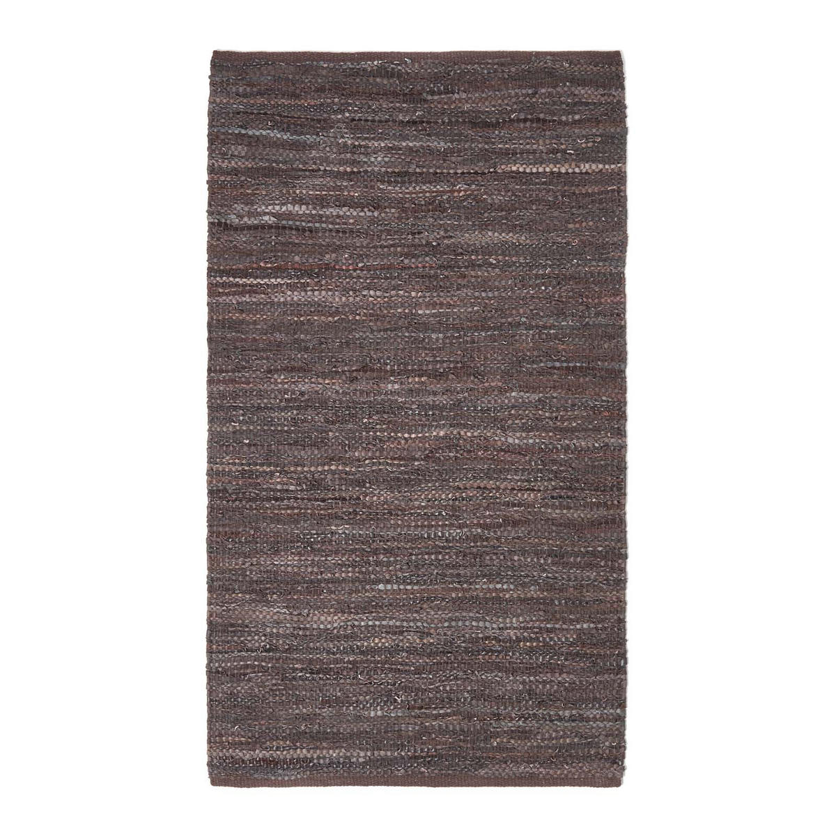 LEDERTEPPICH Denver gewebt 150/240 cm - Braun, Leder (150/240cm) - Homescapes