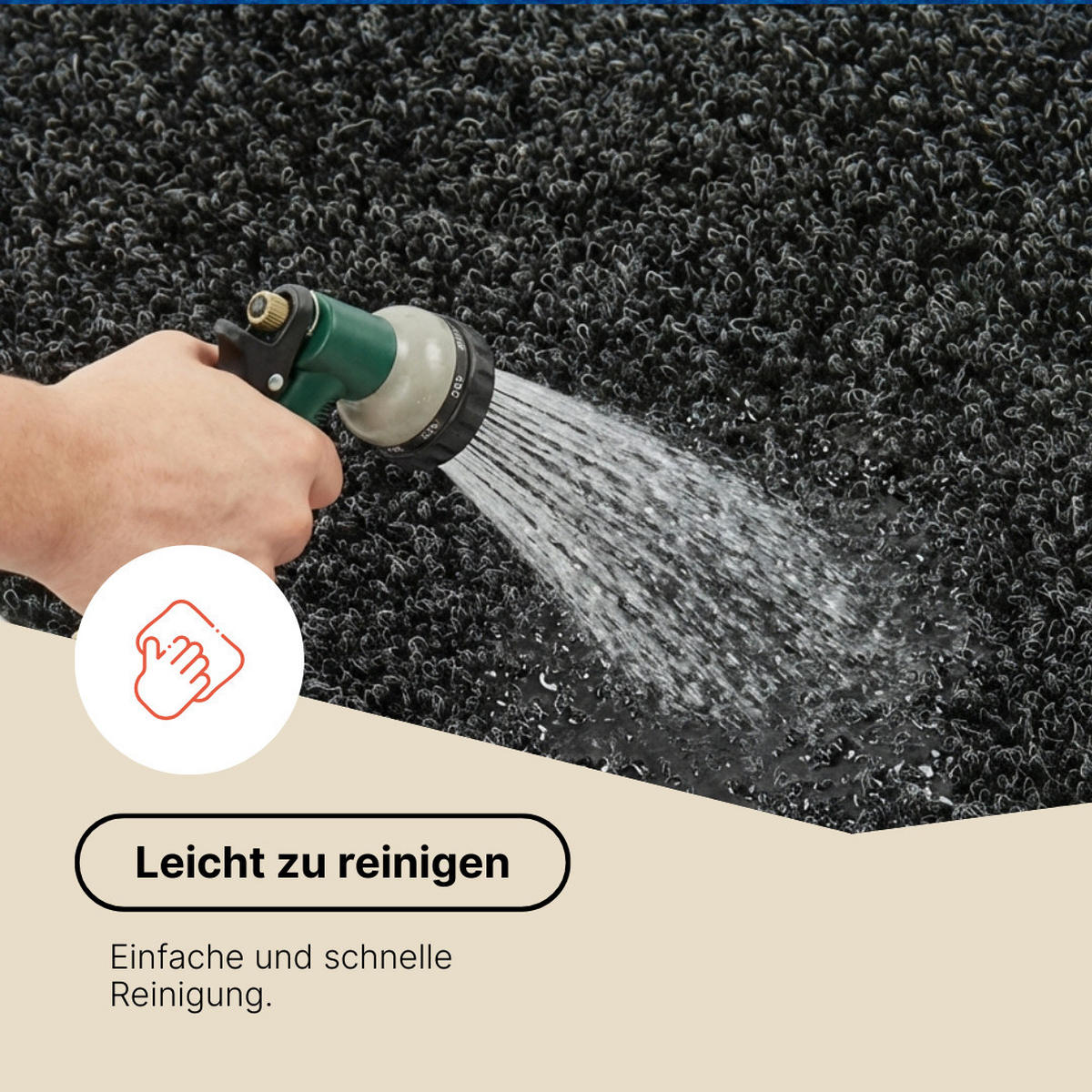 KUNSTRASEN Magic Forest 6,5 mm – Rasenteppich für Balkon, Terrasse & Garten, wetterfest 200/550 cm - Anthrazit, Textil (200/550cm) - Tapiso