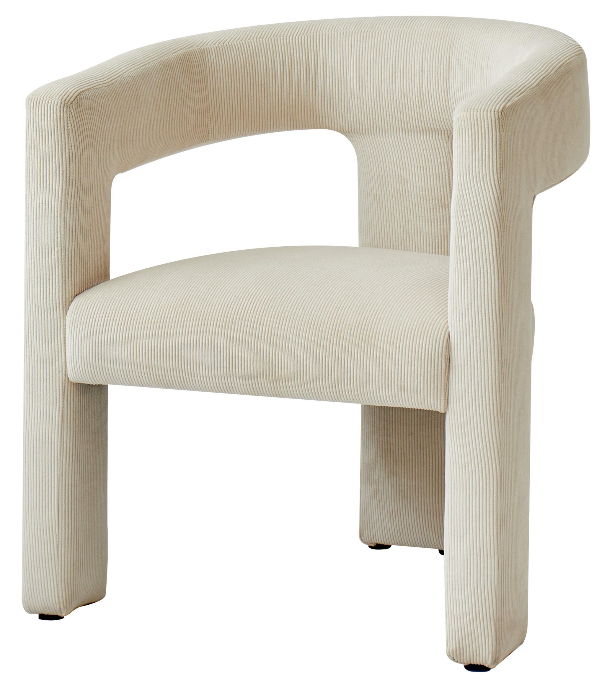 SESSEL Samt Beige - Beige, Textil (66/75/58cm) - Nordlys