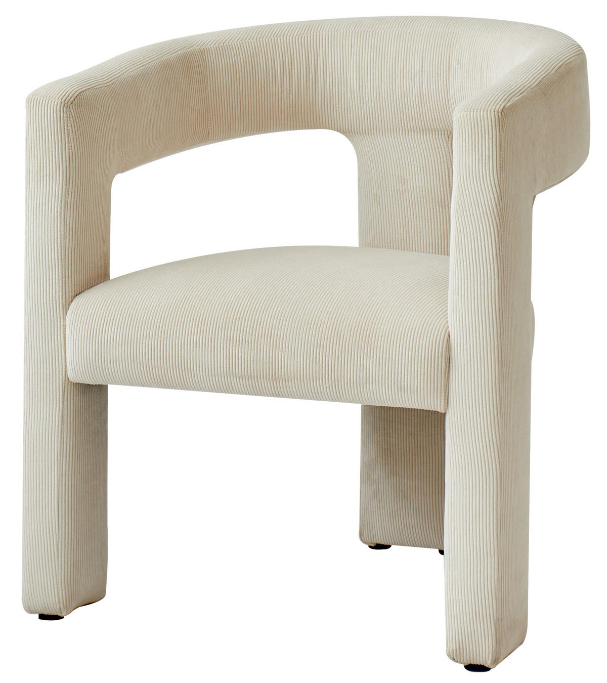 SESSEL Samt Beige - Beige, Textil (66/75/58cm) - Nordlys
