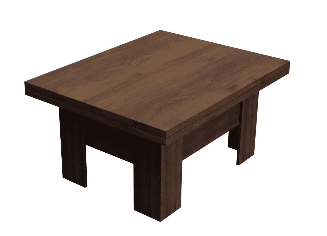 Meblini Tisch Nussbaum 100x53x80 cm