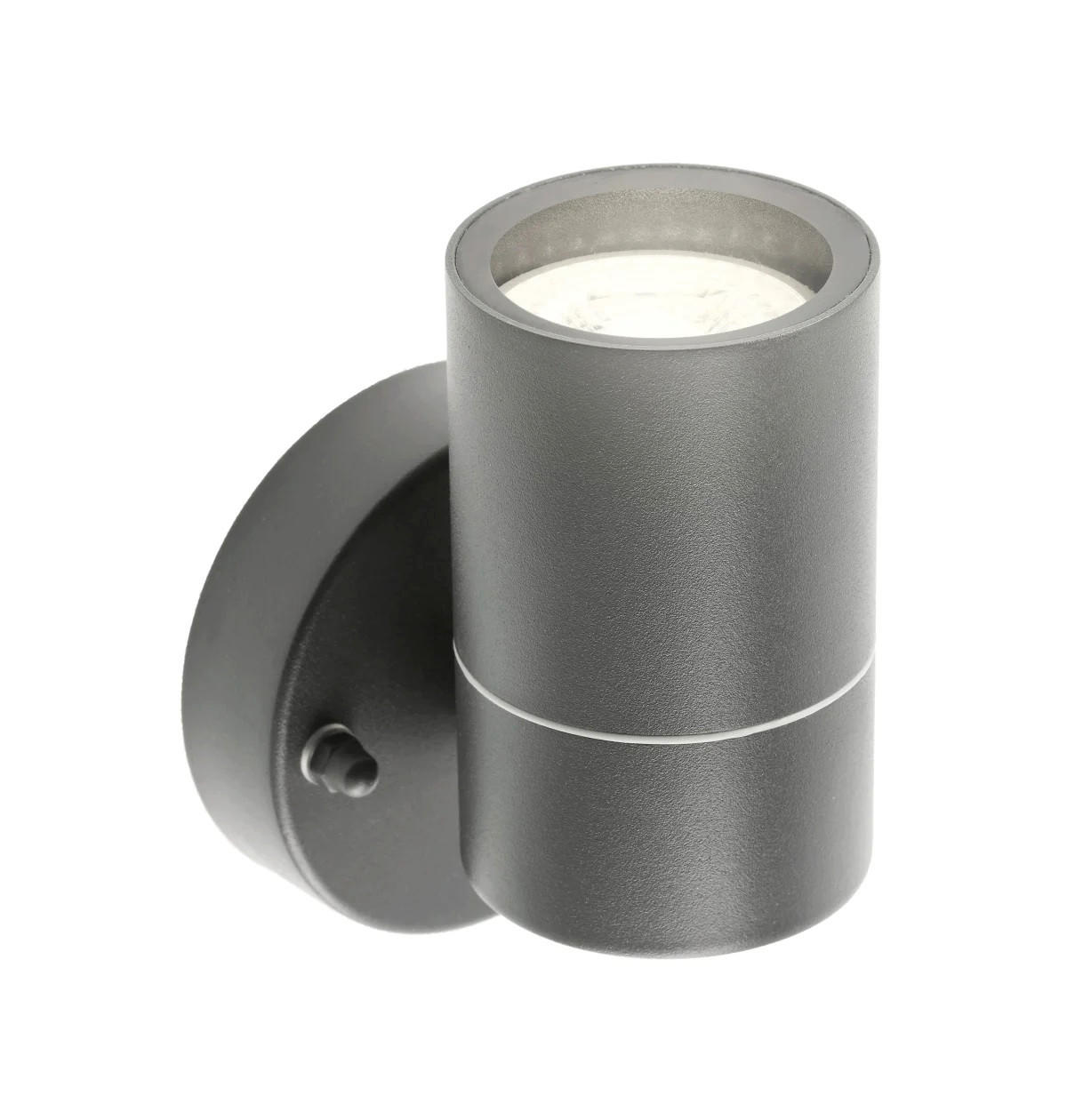 AUSSENWANDLEUCHTE MIA Dunkelgrau Edelstahl GU10 Unten IP44 - Dunkelgrau, Metall (9/12/8.5cm) - CGC Europe