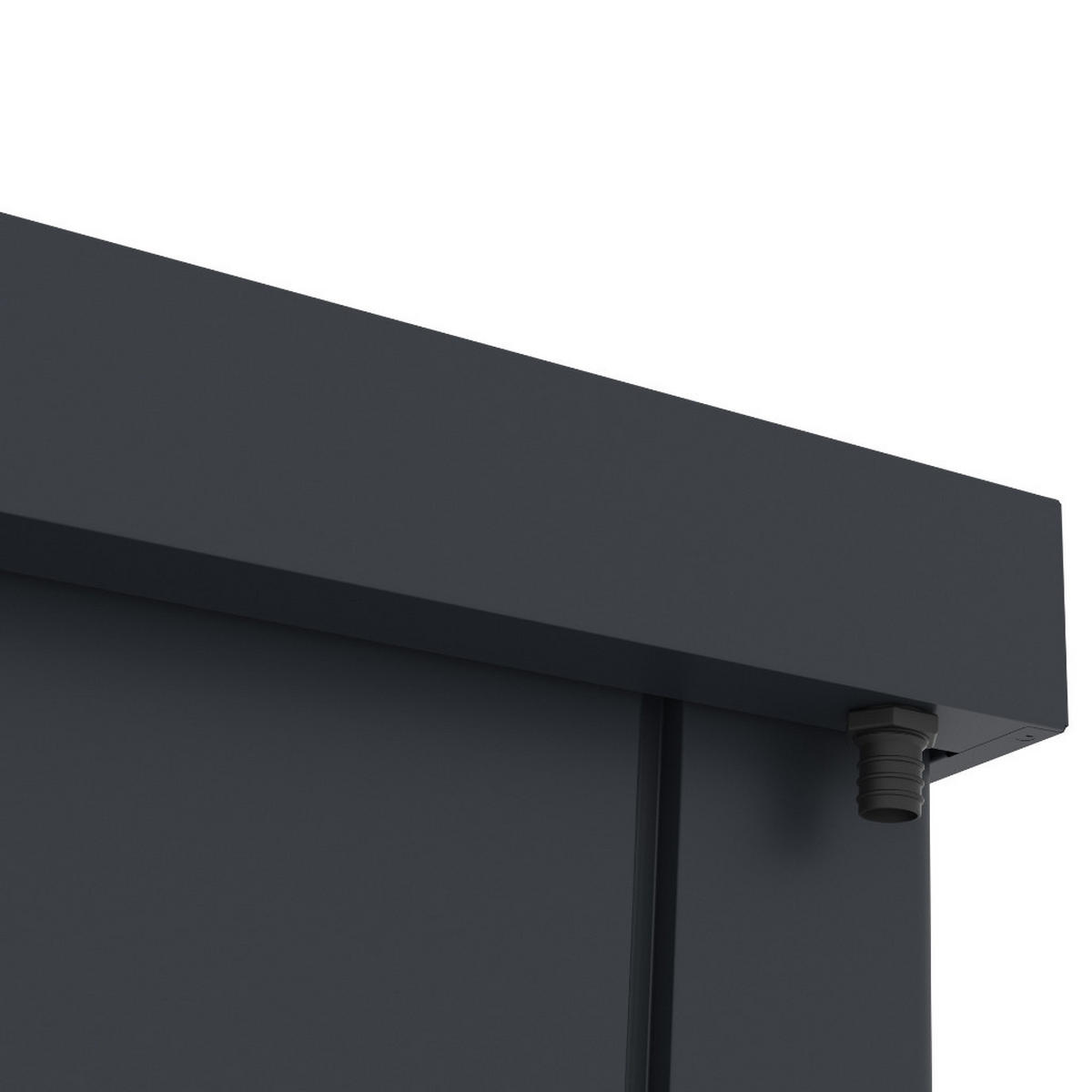 GERÄTESCHRANK Paul XL 197/94/181 cm Stahl verzinkt pulverbeschichtet abschließbar - Grau, Kunststoff (76/25/198cm) - Plats Outdoor solution