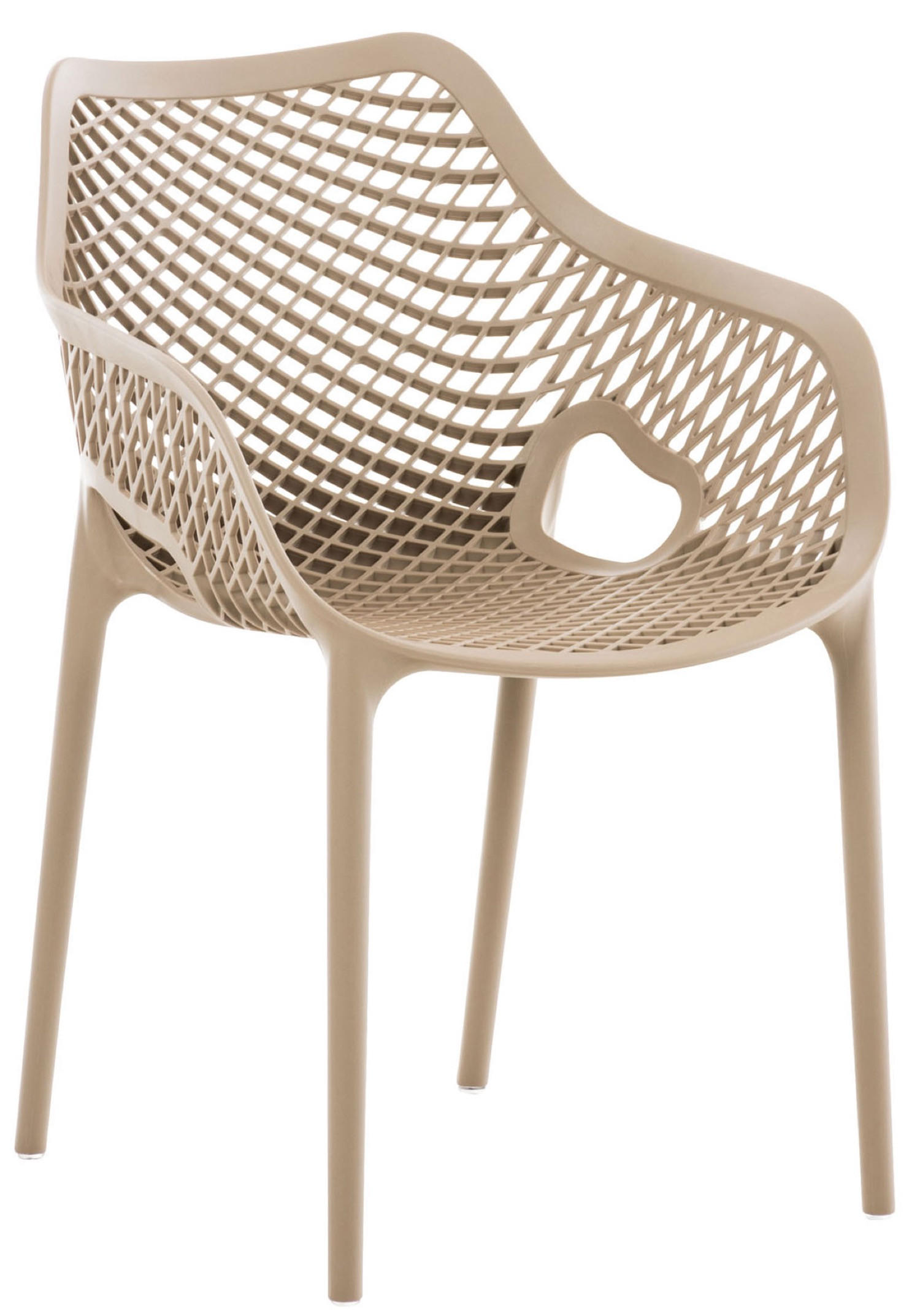 GARTENSTUHL Aero XL schlamm - Braun, Kunststoff (57/60/81cm) - TPFGarden