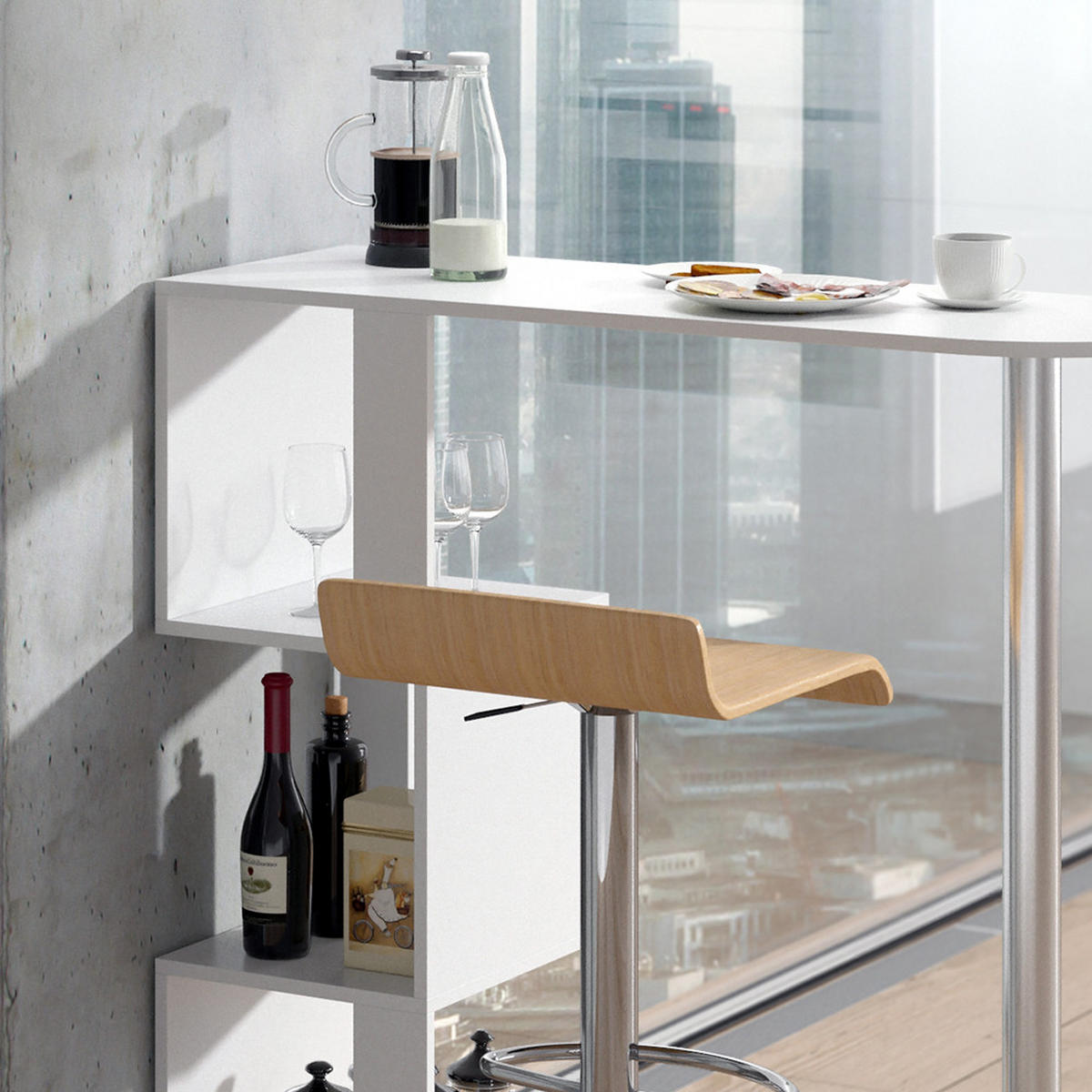 BARTISCH Vincent Weiß 113 x 39.8 cm - Weiß, Holzwerkstoff (113/111.8/39.8cm) - Vicco